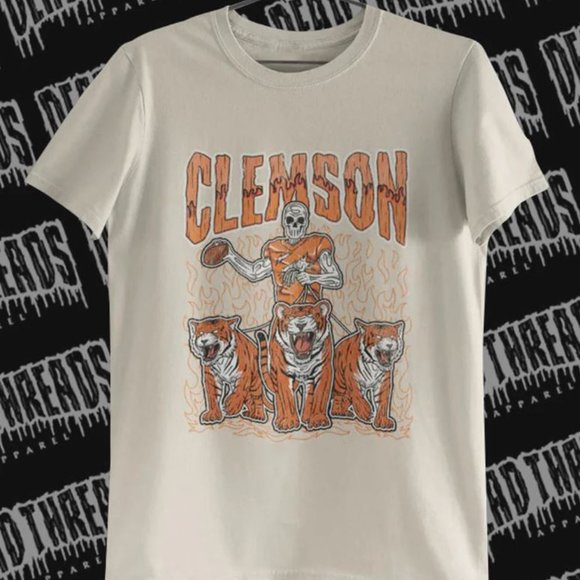 Clemson Tigers football Sweatshirts Clemson University Shirts Tee Unisex 01 - Picture 1 of 1